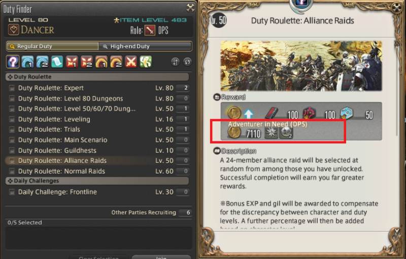 Ffxiv duty roulette leveling